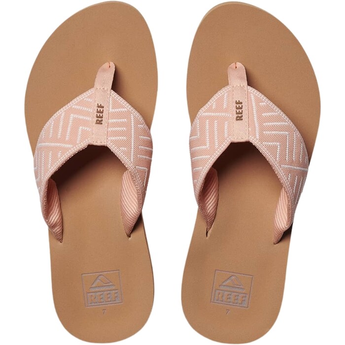 2024 Reef Womens Spring Woven Flip Flop Sandals CI6717 - Peach Parfait